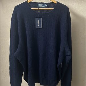 Polo by Ralph Lauren 100% Cashmere Sweater Iconic Cable Knit Big & Tall